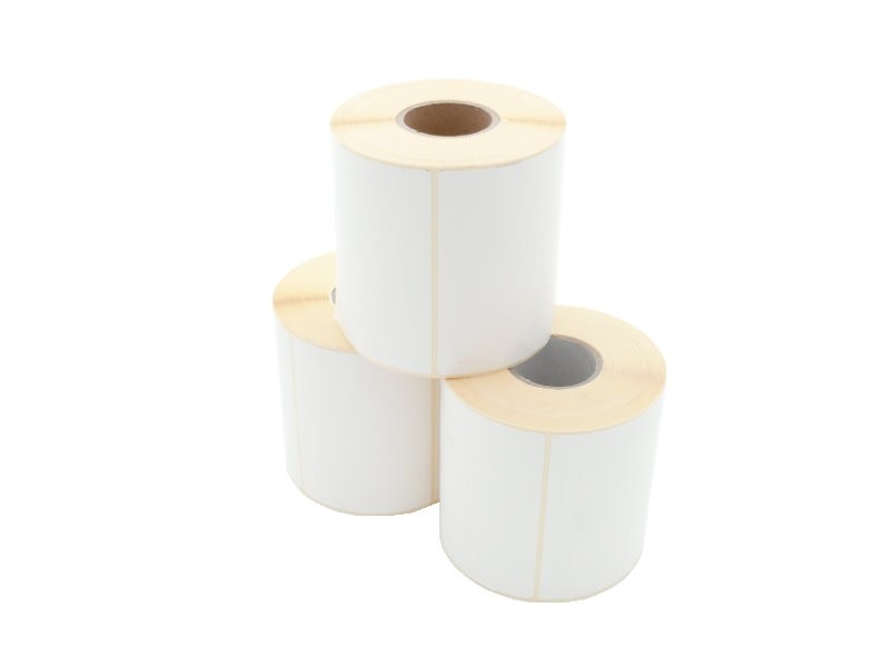 Etikettenrolle - Thermodirekt, 100 x 74mm, D113mm, Kern 40, 700 Etiketten/Rolle, permanent, perforiert
