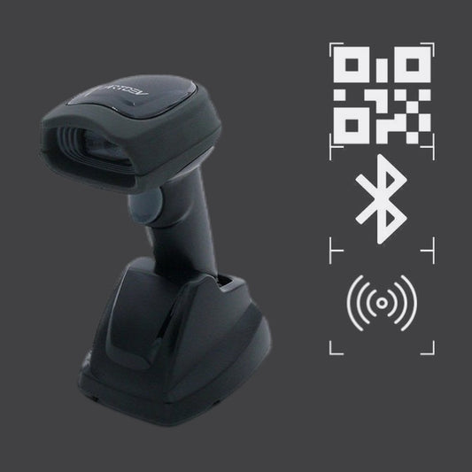 AS-3310 - High-End Kabelloser 2D-Barcodescanner, Bluetooth, USB-KIT, schwarz