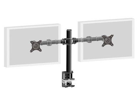 Dual-Monitorhalterung mit Klemme für zwei Displays bis 30&quot;