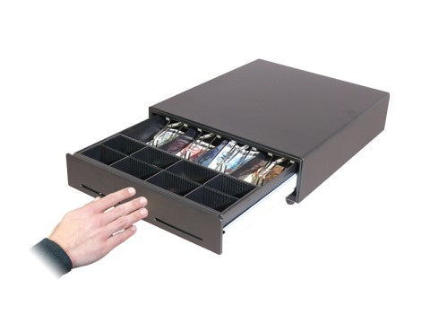 AC-3540 Touch - Kassenlade - anthrazit - manuelle Push Öffnung