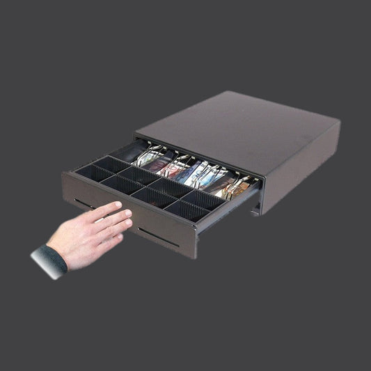 AC-3540 Touch - Kassenlade - anthrazit - manuelle Push Öffnung