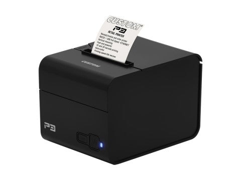 P3 - Bon-Thermodrucker, thermodirekt, 80mm, 180mm/Sek., 203dpi, USB + RS232 + Ethernet
