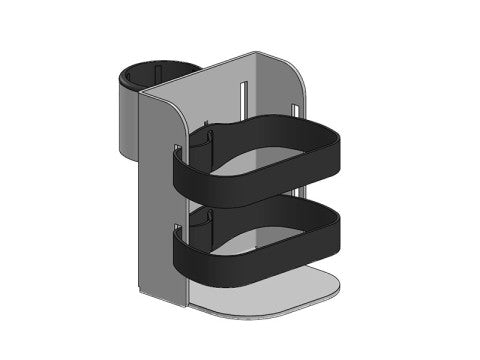 Flaschenhalter (seitliche Anbringung) für Händedesinfektionsmittel für SP1