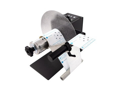 UNI-CAT-CHUCK - Externer Etiketten-Ab-/-Aufwickler, Easy-Load-Quick-Chuck für 76mm-Kerne, Rollendurchmesser 300mm, Etikettenbreite 170mm