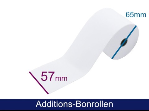 Additionsrolle - Normalpapier HF 57 65 12 (B/D/K), ca. 40m