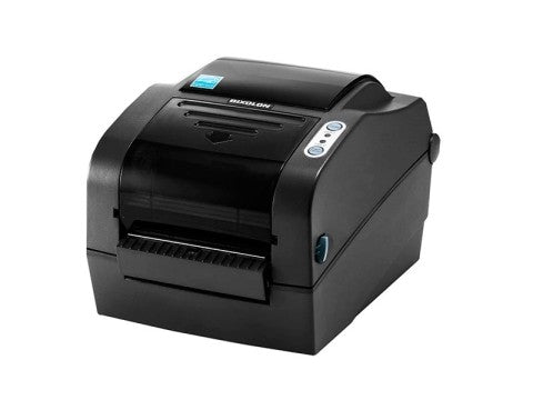 SLP-TX423 - Etikettendrucker, thermotransfer, 300dpi, USB + RS232 + Parallel, dunkelgrau