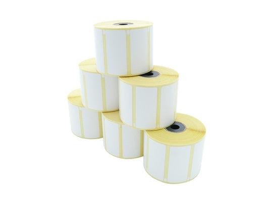 Label Roll - Thermal Direct, 56 x 25mm, D76-80mm, Core 12/25, 1000 Labels/Roll, removable, for Epson TM-L60