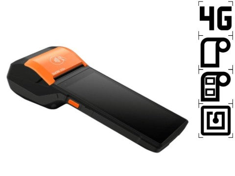 V2s L - 5.5&quot; Display, Android 11, 58mm Bon-/Etikettendrucker, microSD Slot, 4G, NFC