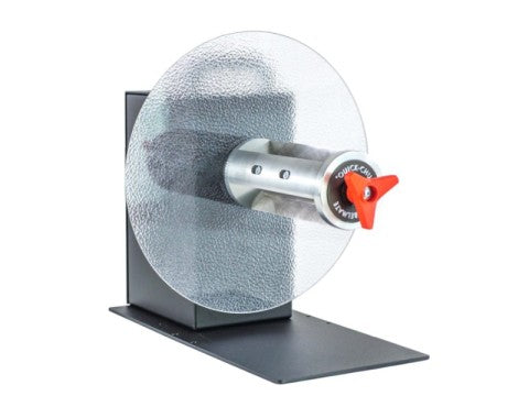 UCAT-1-CHUCK - externer Etiketten-Abwickler **ohne Motor**, Quick-Chuck 76mm Kern, 30cm Rollendurchmesser