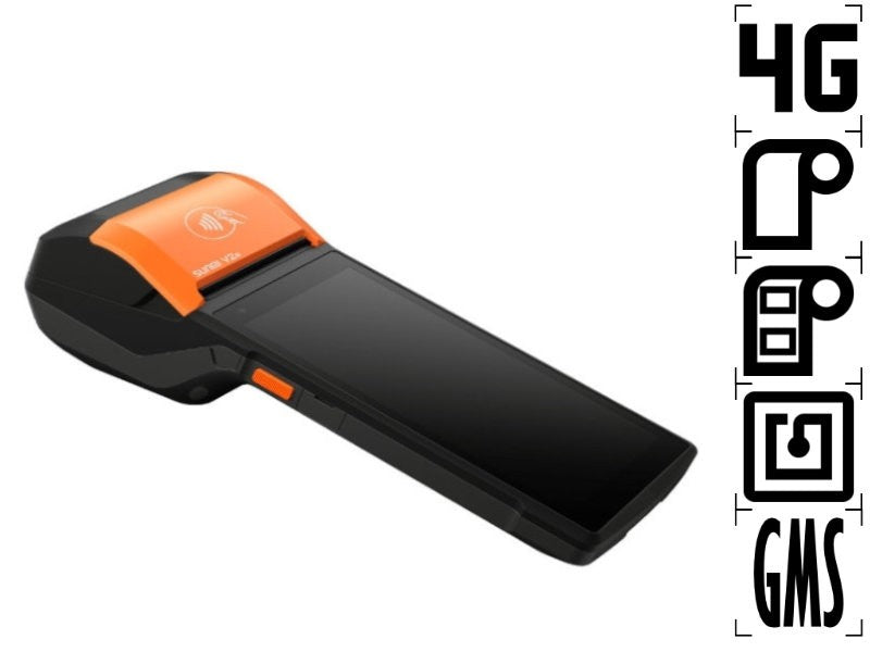 V2s LG -  5.5" Display, Android 11 mit GMS, 58mm Bon-/Etikettendrucker, microSD Slot, 4G, NFC