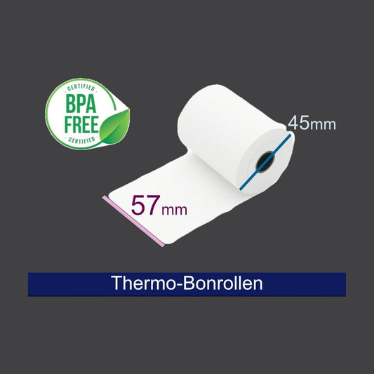 Thermorolle - 57 45-47 12 (B/D(max.)/K) weiss, 25m
