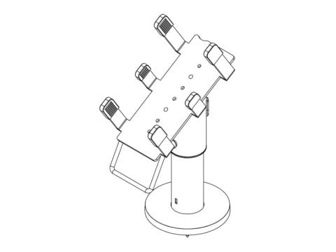 PRE-SET EFTS01 - EC-Karten Terminal Halterung für Ingenico Move-3500-5000-Dock, graphitgrau