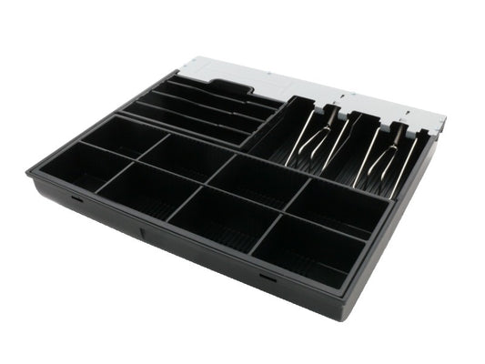 Cash insert for AC-4100 cash drawer, 8 coin compartments, 6 banknote compartments