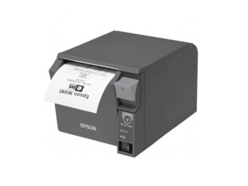 TM-T70II - Bon-Thermodrucker mit Frontausgabe, 80mm, Abschneider, USB + Ethernet, Buzzer, dunkelgrau