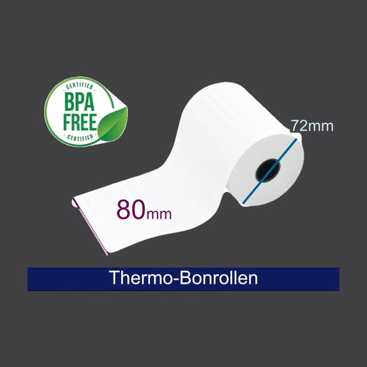 Thermorolle - 80 72 12.7 (B/D(max.)/K) weiss, 48g, 80m