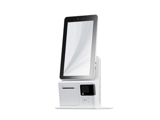 K2 Mini - 15.6" Çoklu Dokunmatik Ekranlı, Android 9, 2D Barkod Okuyuculu, 80mm/58mm Yazıcılı Self Servis Sipariş Kiosk Sistemi