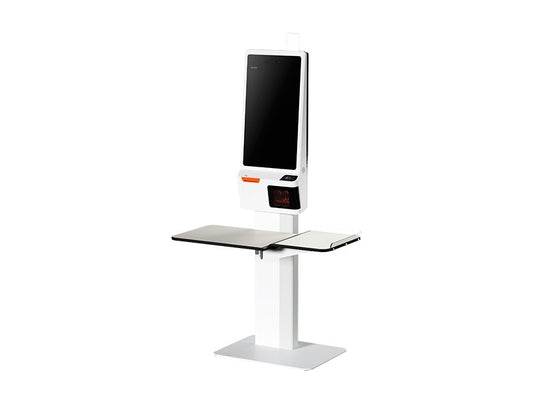 K2 - 24 inç Full HD dokunmatik ekranlı, GMS'li Android 13'lü, Datalogic 2D tarayıcılı, 80 mm fiş yazıcılı self-servis kiosk sistemi, Perakende Yer Tipi Cihaz