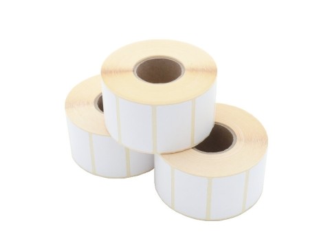 Etikettenrolle - Thermotransfer, 54 x 30mm, D127mm, Kern 40, 2000 Etiketten/Rolle, permanent, aussen gewickelt