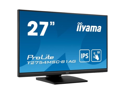 ProLite T2754MSC-B1AG - 27&quot; Touchmonitor, projectiv kapazitiv, 10 Punkte Multitouch, USB, Anti-Fingerprint-Beschichtung, Full HD, schwarz