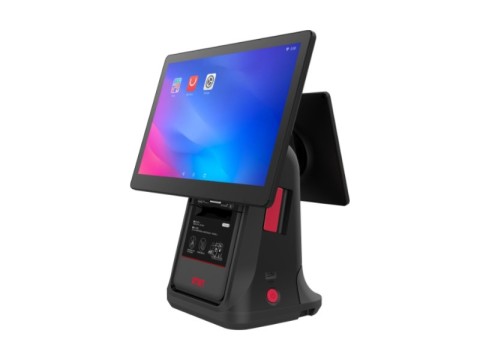 D4 Pro - 15.6&quot; Widescreen Display, 10&quot; Kundenanzeige, 80mm Thermobondrucker, Android 13 mit GMS, 8GB/128GB