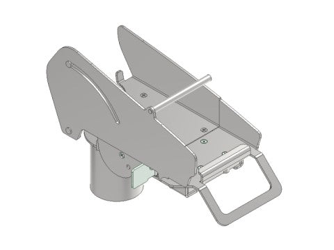 Adapter Zahlungsterminal - Durchmesser 40mm, mit Steckschloss-Slot und Slider, anthrazit für CCV Base Next
