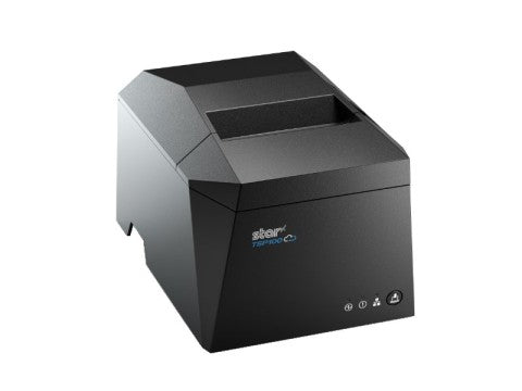 TSP143IV X4 - Thermo-Bondrucker mit Abschneider, 80mm, USB + Ethernet + WLAN + Bluetooth, CloudPRNT, grau
