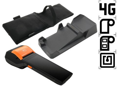 V2s L - 5.5&quot; Display, Android 11, 58mm Bon-/Etikettendrucker, microSD Slot, 4G, NFC ***inkl. Ladestation und Holster***
