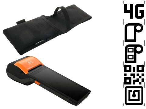 V2s L2D - 5.5&quot; Display, Android 11, 58mm Bon-/Etikettendrucker, 2D Scanner, microSD Slot, 4G, NFC ***inkl. Holster***