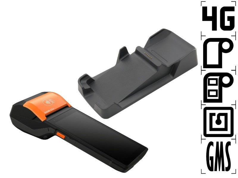 V2s LG -  5.5" Display, Android 11 mit GMS, 58mm Bon-/Etikettendrucker, microSD Slot, 4G, NFC ***inkl. Ladestation***