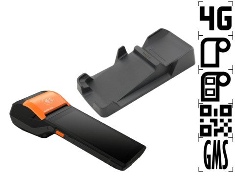 V2s LG 2D -  5.5&quot; Display, Android 11 mit GMS, 58mm Bon-/Etikettendrucker, 2D Barcodescanner, microSD Slot, 4G, NFC ***inkl. Ladestation***