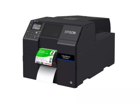 ColorWorks D6000 (PE) - Farb-Etikettendrucker, Peeler, USB + Ethernet, Druckbreite 108mm, schwarz