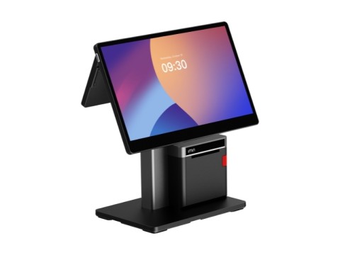 iMin Swan 2 - 15.6" Dokunmatik Sistem, 10" Müşteri Ekranı, 80mm Fiş Yazıcısı, Android 13, 4GB RAM, 64GB ROM