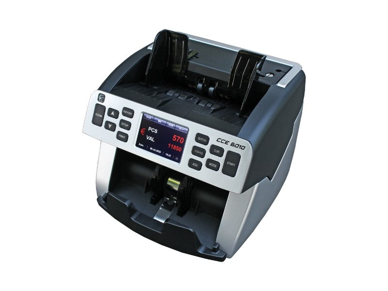 CCE 6010 - Banknotenzähler für sortierte und gemischte Zählung, Falschgelderkennung (MT, MG, UV, IR, SD, CIS), LAN Port