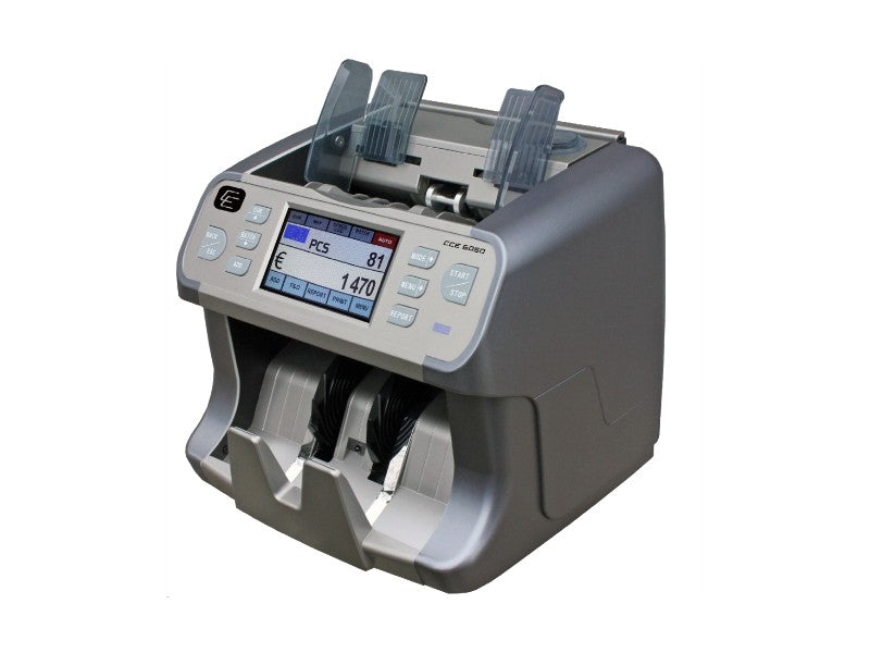 CCE 6050 - Banknotenzähler mit Falschgelderkennung, Touchscreen-Farbdisplay