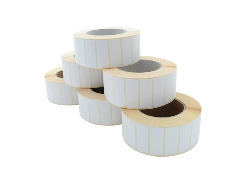 Etikettenrolle - Thermotransfer, 50 x 20mm, D135mm, Kern 76, 3000 Etiketten/Rolle, permanent