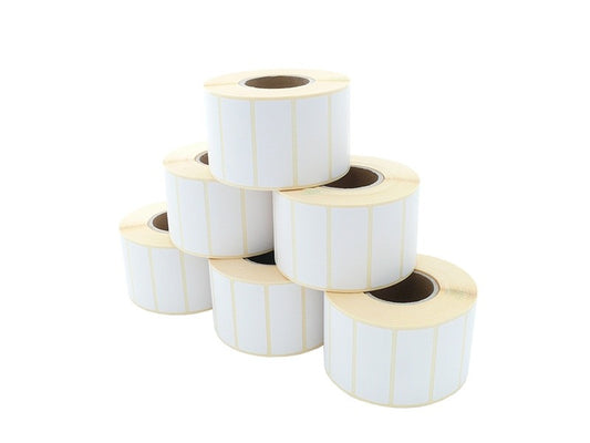 Label roll - thermal transfer, 50 x 20mm, D85mm, core 40, 1500 labels/roll permanent