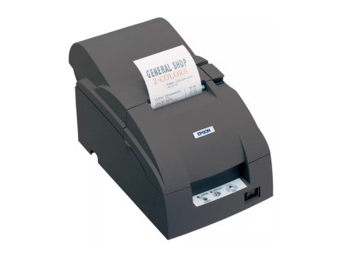 TM-U220A-057 - Bon-Nadeldrucker, 76mm, RS232, Abschneider, Aufwickler, schwarz **Ohne Schnittstellenkabel und Netzkabel**