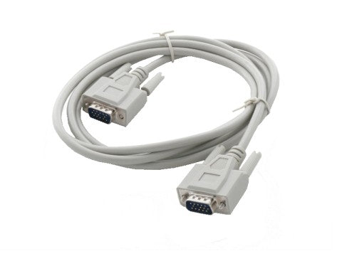 Kabel VGA-Anschlußkabel, 15p. HD D-Sub Stecker/Stecker, 1:1, 1.8m grau