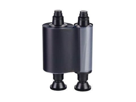 R3012 - 2 Panel Einfarbig KO - Schwarz TT + lackiert - 500 Karten/Rolle