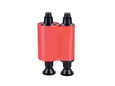 R2213 - Einfarbiges Farbband - rot - 600 Karten/Rolle (für Tattoo-Drucker)
