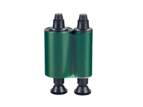 R2214 - Einfarbiges Farbband - grün - 600 Karten/Rolle (für Tattoo-Drucker)