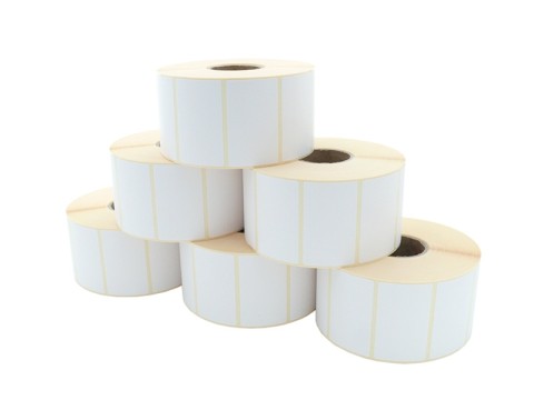 Etikettenrolle - Thermotransfer, 60 x 36mm, D127mm, Kern 40, 2000 Etiketten/Rolle, permanent