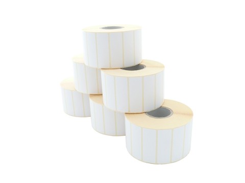 Etikettenrolle - Thermotransfer, 60 x 20mm, D110mm, Kern 40, 2600 Etiketten/Rolle, ablösbar
