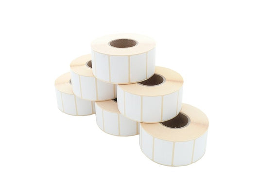 Label roll - thermal direct, 40 x 25mm, D100mm, core 40, 1650 labels/roll, permanent
