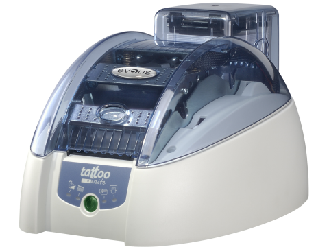 Tattoo RW Basic - Kartendrucker, Thermodirekt, USB + Ethernet, blau