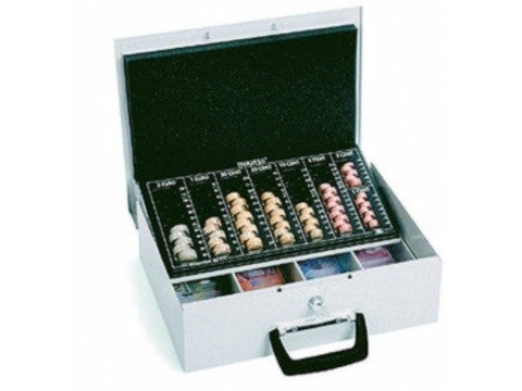 Geldtransportkoffer - PERFECT EU 7, lichtgrau mit einteiligem Zähleinsatz