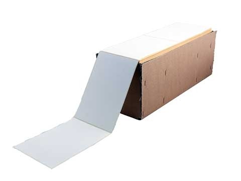 Etikettenrolle - Thermodirekt, 110 x 162mm, Leporello gefaltet, 2000 Etiketten/Karton, permanent