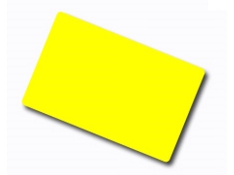 Plastik Kart - 86 x 54mm, 30mil, 0.76mm (boş) - sarı
