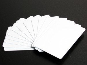 Classic Weiße Blanko-Plastikkarten (30mil) - 5 Pack mit je 100 Karten (500 Karten)