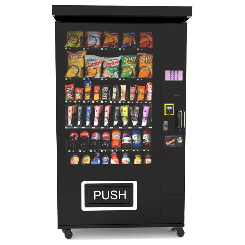 Premium Age Snackautomat – schwarze Frontansicht der Baureihe
